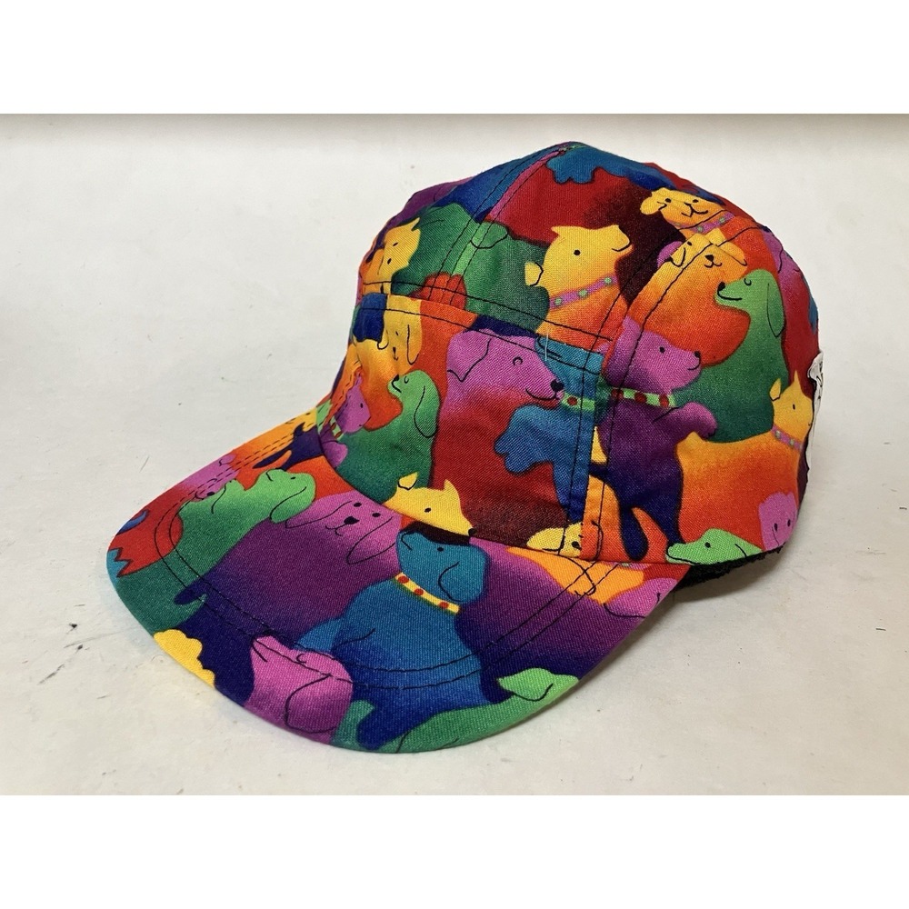 Vintage Yo Wear Maxx Boxer‎ 5 Panel Hat Skater NOS Cartoon Dogs 100% Cotton